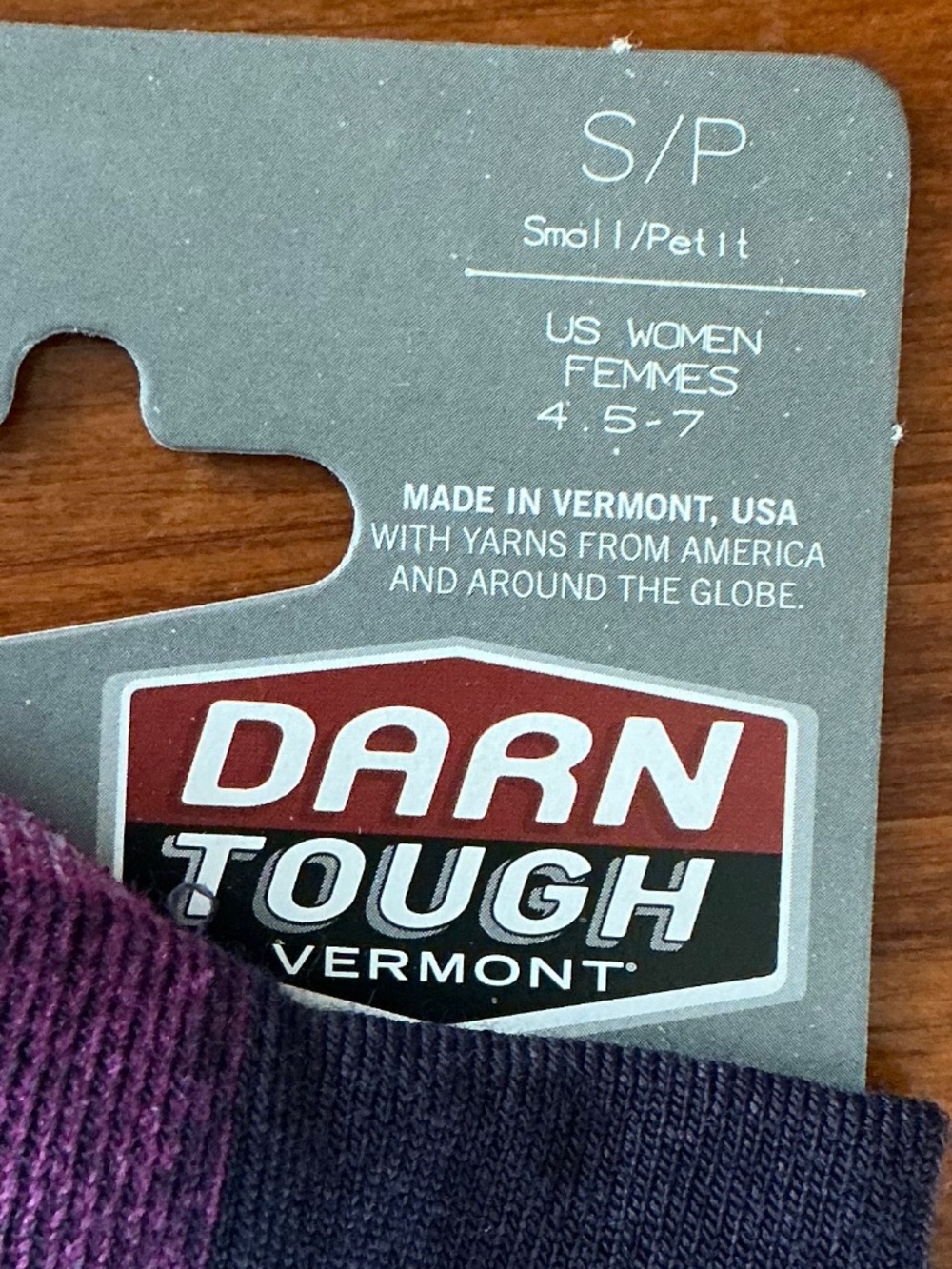 Darn Tough Hike Trek Micro Crew Socks Lightweight Hiking Bears - Picture 4 of 8